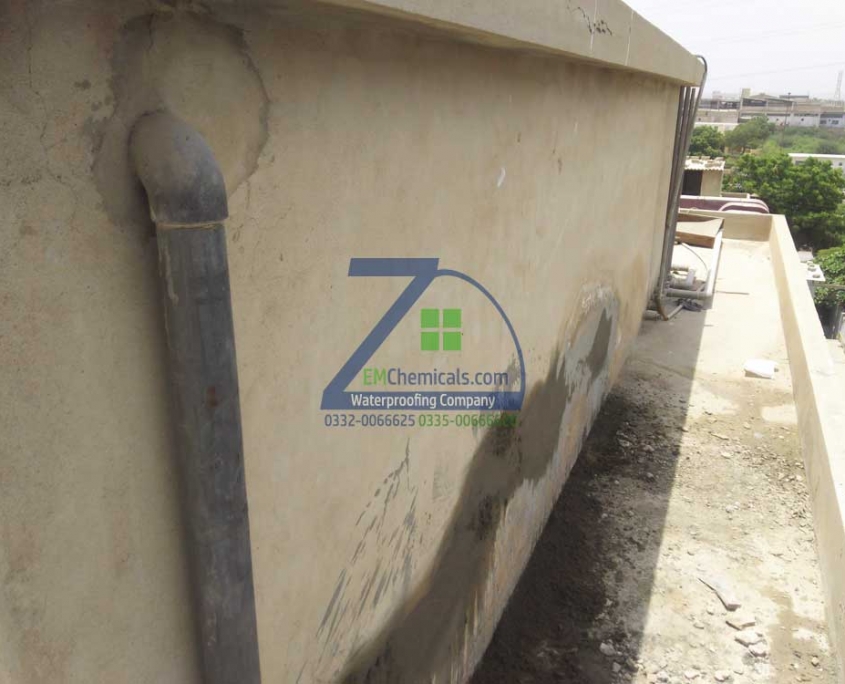 Over Head Water Tank Leakage Treatment in Korangi Industrial Area