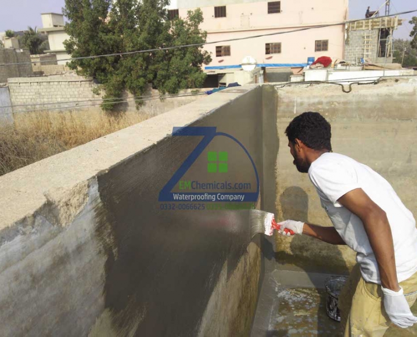 concrete tank leakage repair Zem Chemicals Roof Heat and