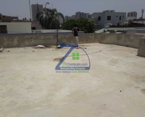 Roof Heat and Waterproofing at PECHS Karachi