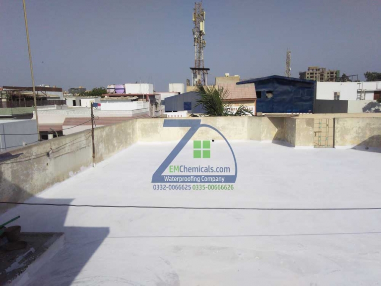 Roof Heat Proofing and Roof Waterproofing at P.E.C.H.S