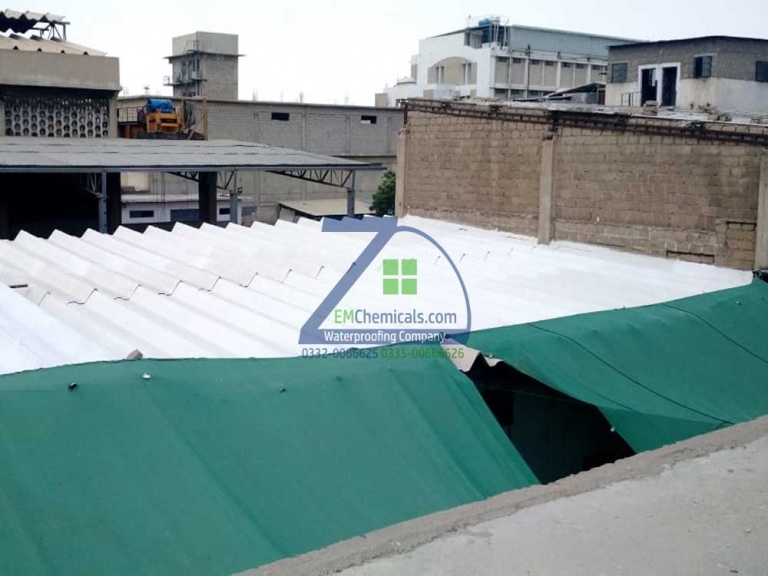 Asbestos Sheet Roof Heat Proofing at S.I.T.E