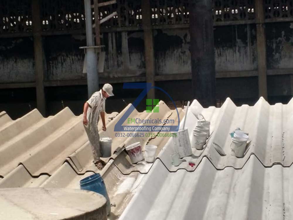 roof heat proofing at asbestos ac sheets in SITE area karachi