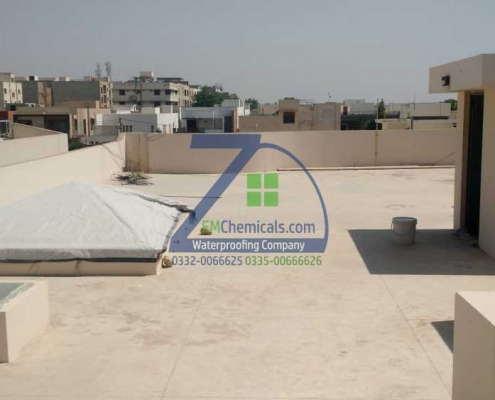 Roof Heat Proofing Treatment at Khayaban-e-Rahat DHA