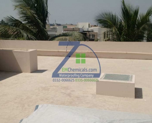 Roof Heat Proofing Treatment at Khayaban-e-Rahat DHA