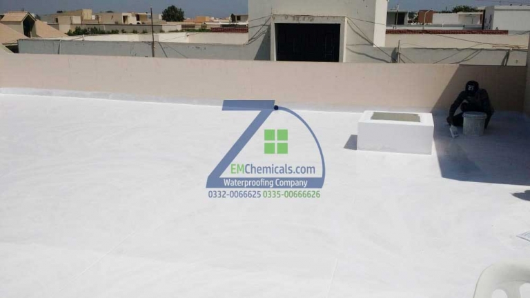 Roof Heat Proofing Treatment at Khayaban-e-Rahat DHA