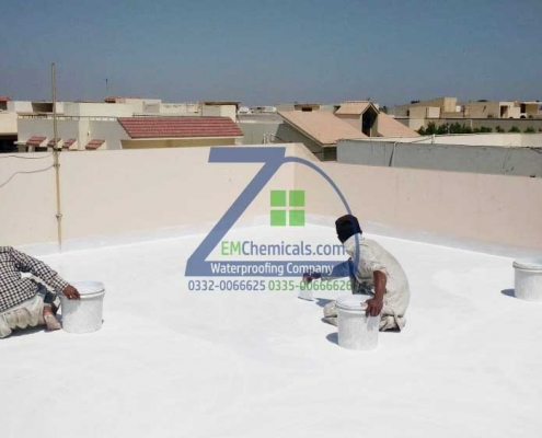 Roof Heat Proofing Treatment at Khayaban-e-Rahat DHA