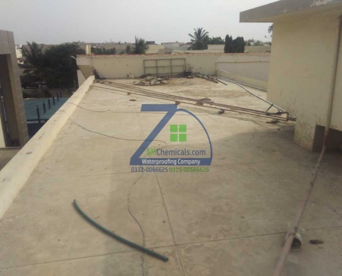 Roof Waterproofing and Heat Proofing done at DHA Phase 5