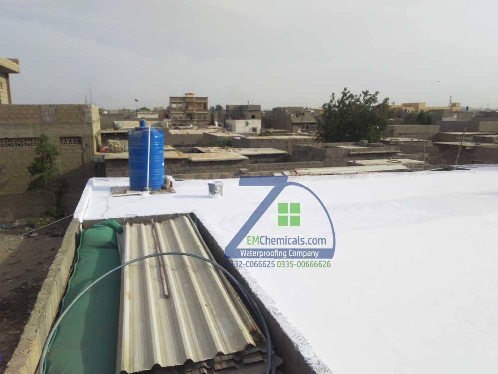 Roof Heat Proofing Treatment done in Surjani Town