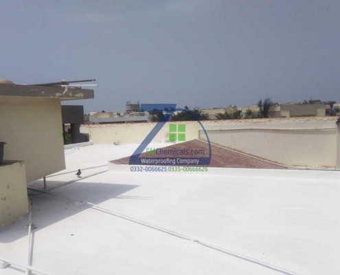 Roof Waterproofing and Heat Proofing done at DHA Phase 5