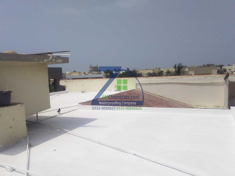 Roof Waterproofing and Heat Proofing done at DHA Phase 5