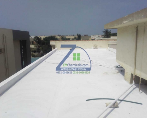 Roof Waterproofing and Heat Proofing done at DHA Phase 5