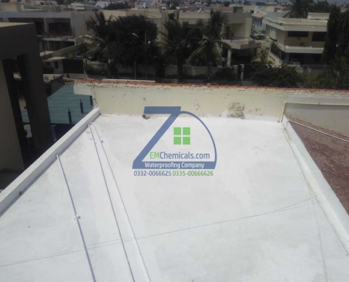 Roof Waterproofing and Heat Proofing done at DHA Phase 5