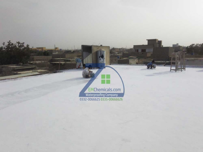 Roof Heat Proofing Treatment done in Surjani Town