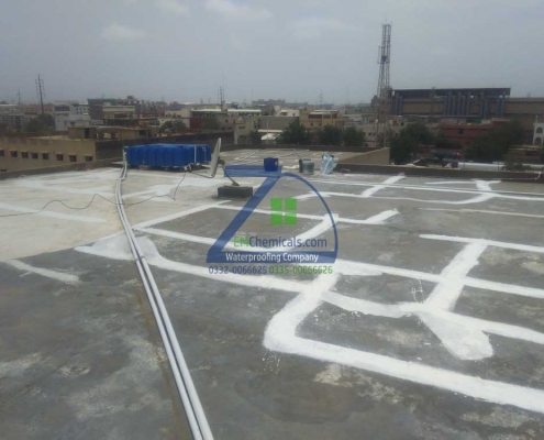 Roof Heat and Waterproofing Treatment at Korangi Industrial area