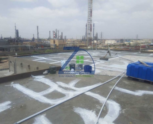 Roof Heat and Waterproofing Treatment at Korangi Industrial area