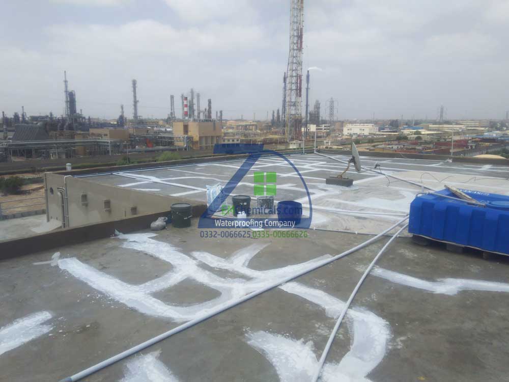 Roof Heat and Waterproofing Treatment at Korangi Industrial area