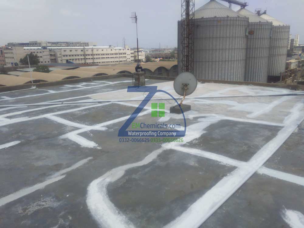 Roof Heat and Waterproofing Treatment at Korangi Industrial area
