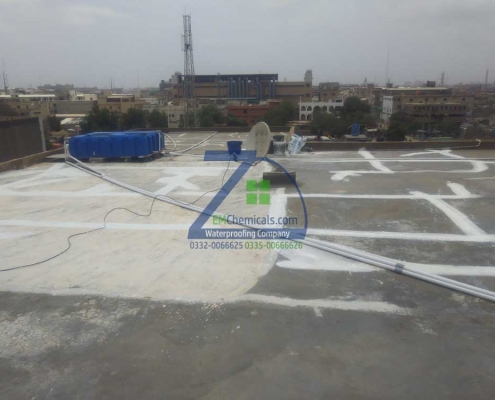 Roof Heat and Waterproofing Treatment at Korangi Industrial area