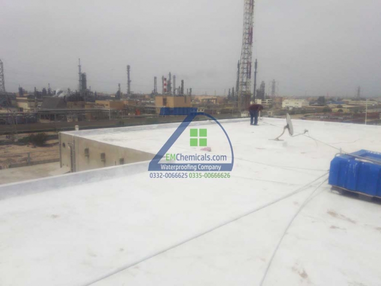 Roof Heat and Waterproofing Treatment at Korangi Inustrial area