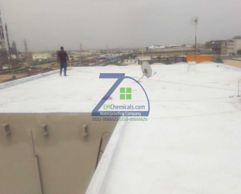 Roof Heat and Waterproofing Treatment at Korangi Industrial area