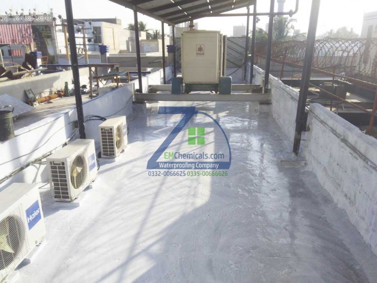 Roof Heat and Waterproofing Treatment at Gulshan-e-Iqbal Orient Outlet