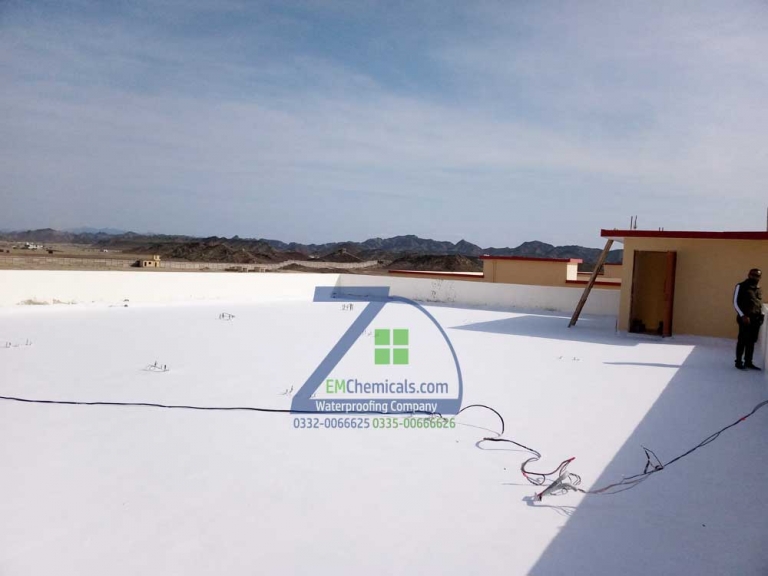 Roof Leakage Repair and Roof Heat Proofing Treatment at Turbat City Baluchistan