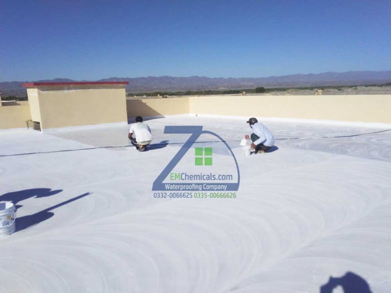 Roof Heat Proofing and Waterproofing Treatment done on Other Buildings at Turbat City Baluchistan