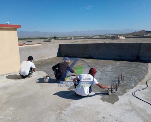 Roof Leakage and Roof Heat Solution on building 5 Turbat City Baluchistan