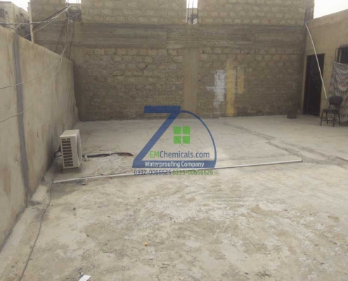 Roof Heat and Waterproofing Treatment with Membrane done at Gulistan-e-Jauher