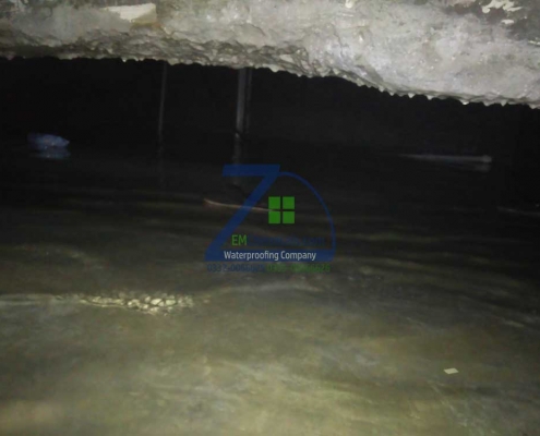 Under Ground Water Tank Leakage Treatment Done at Orangzaib Hospital, Memon Goth