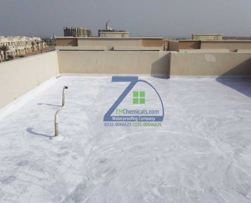 Roof Heat and Waterproofing including C.C. Flooring at Bahria Town