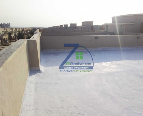 Roof Heat and Waterproofing including C.C. Flooring at Bahria Town