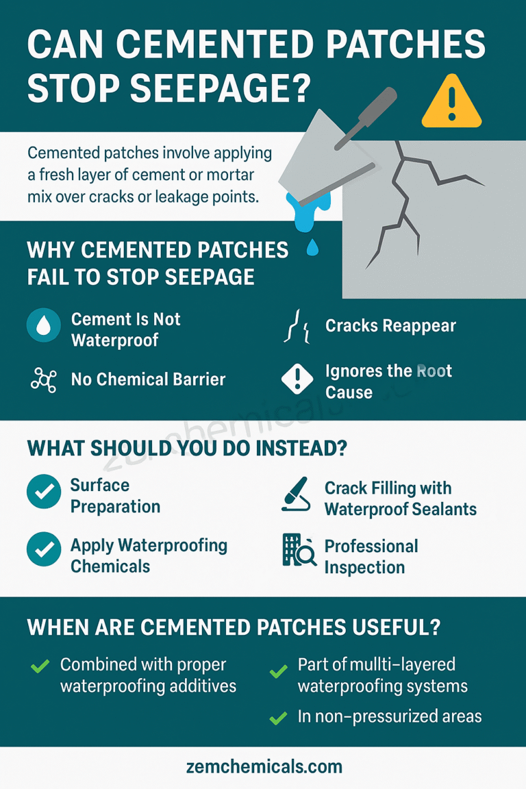 Can Cemented Patches Stop Seepage? The Truth Every Homeowner Should Know